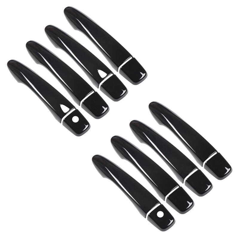 For Nissan X-Trail T32 MK3 2014- X Trail XTrail Gloss Black Chrome Car Door Handle Cover Sticker Styling Accessories
