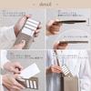 [BLUE SINCERE] Blue Sincere Genuine Leather Card Case, Slim, Thin, Anti-Magnetic, Holds 9 Cards, for Women's Long Wallets, ICC1 (Grey Beige)