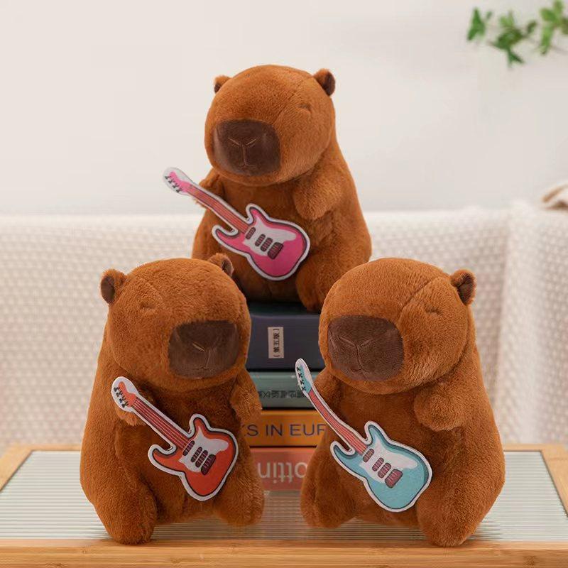 

Dolphin plush toy doll, children s ugly and cute doll, Capibala 1PC коричневый