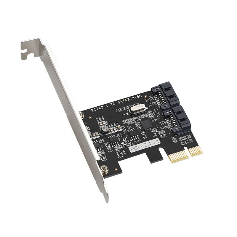 PCIE SATA Expansion Card PCI-E to Sata3.0 Adapter Plug and play PCI-E Riser Card Adapter Extender PCIe Converter JMB582 chip PCI-E Sata Adapter 6 Gbps