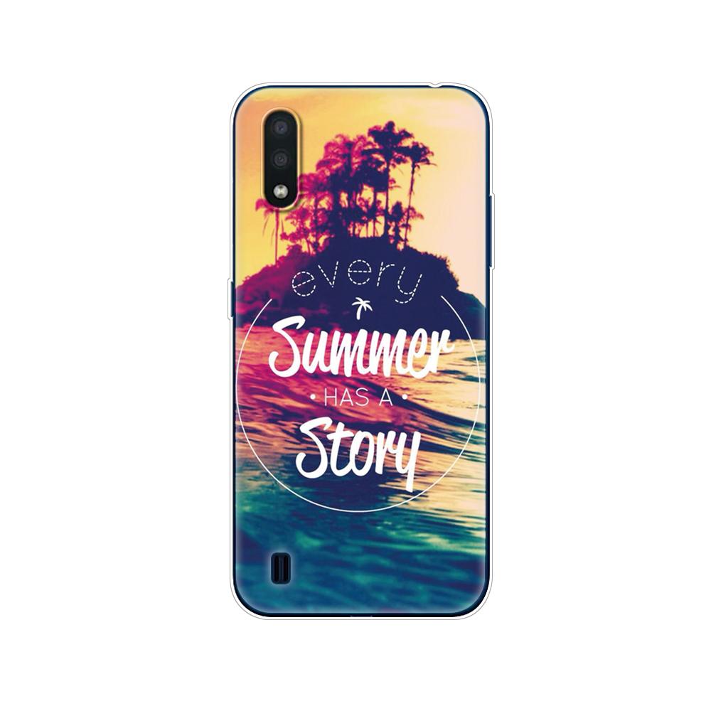 For Samsung M01 Case 5.7" Soft Silicon Tpu Cover For Samsung Galaxy M01 M 01 SM-M015FZBDSER M015 Phone Back Shell Bumper Funda