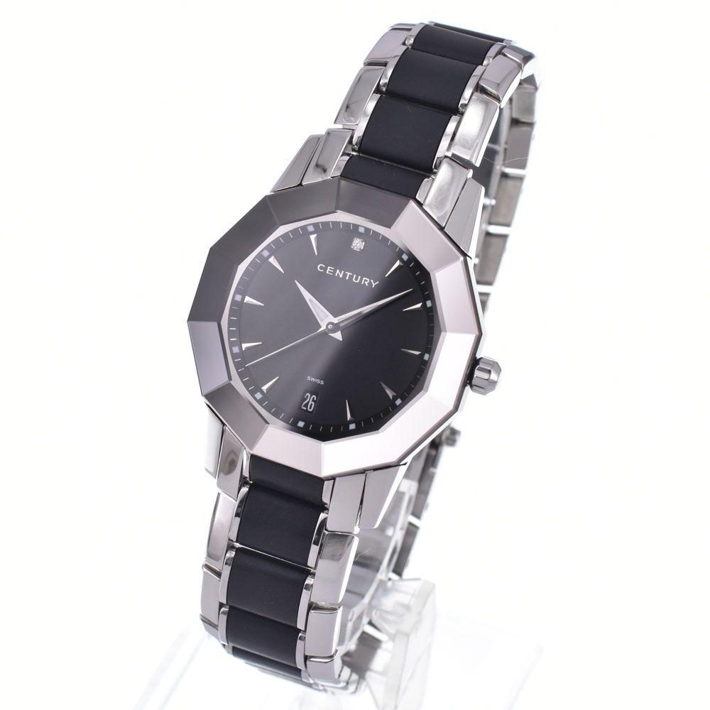 Used Price Reduction CENTURY CENTURY 606.7.X.50I.12.SR Timegem 1P Diamond Ladies Beautiful Condition Box/Warranty Included Watch J#147890