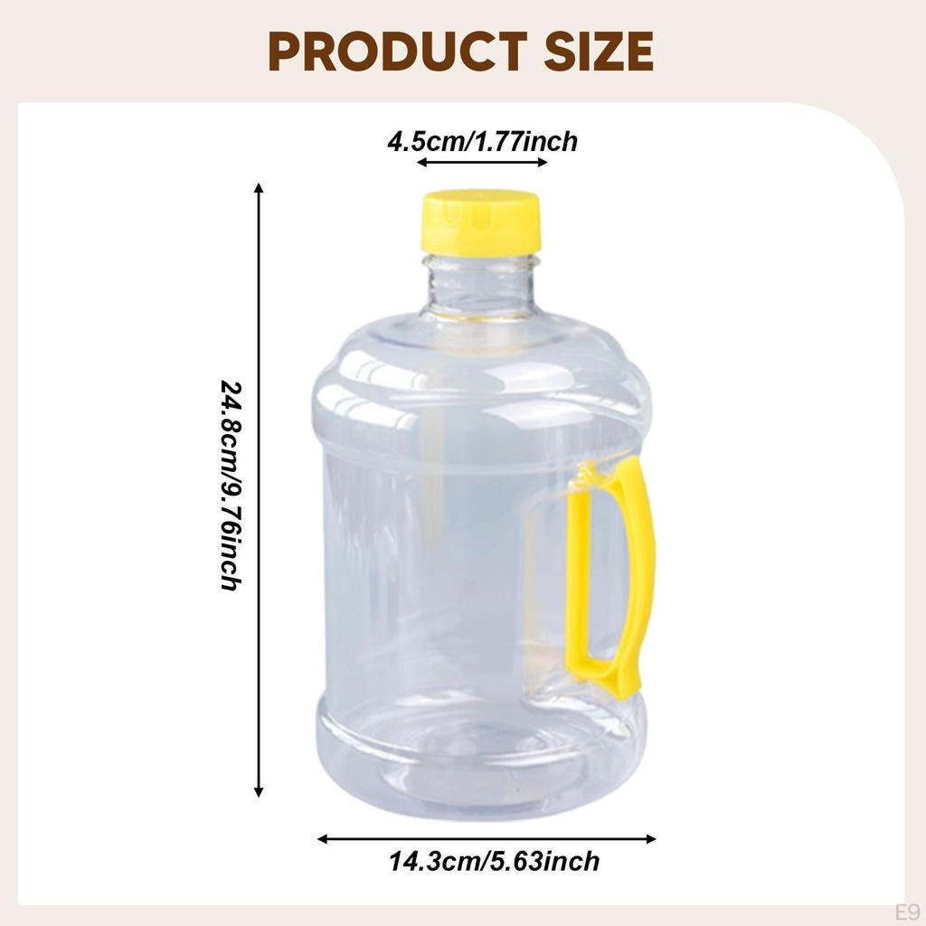 Wiederverwendbarer Wasserflaschenbehälter 2,5L Krug mit leichtem Griff, Aufbewahrungseimer für Wanderung Zeremonie Outdoor