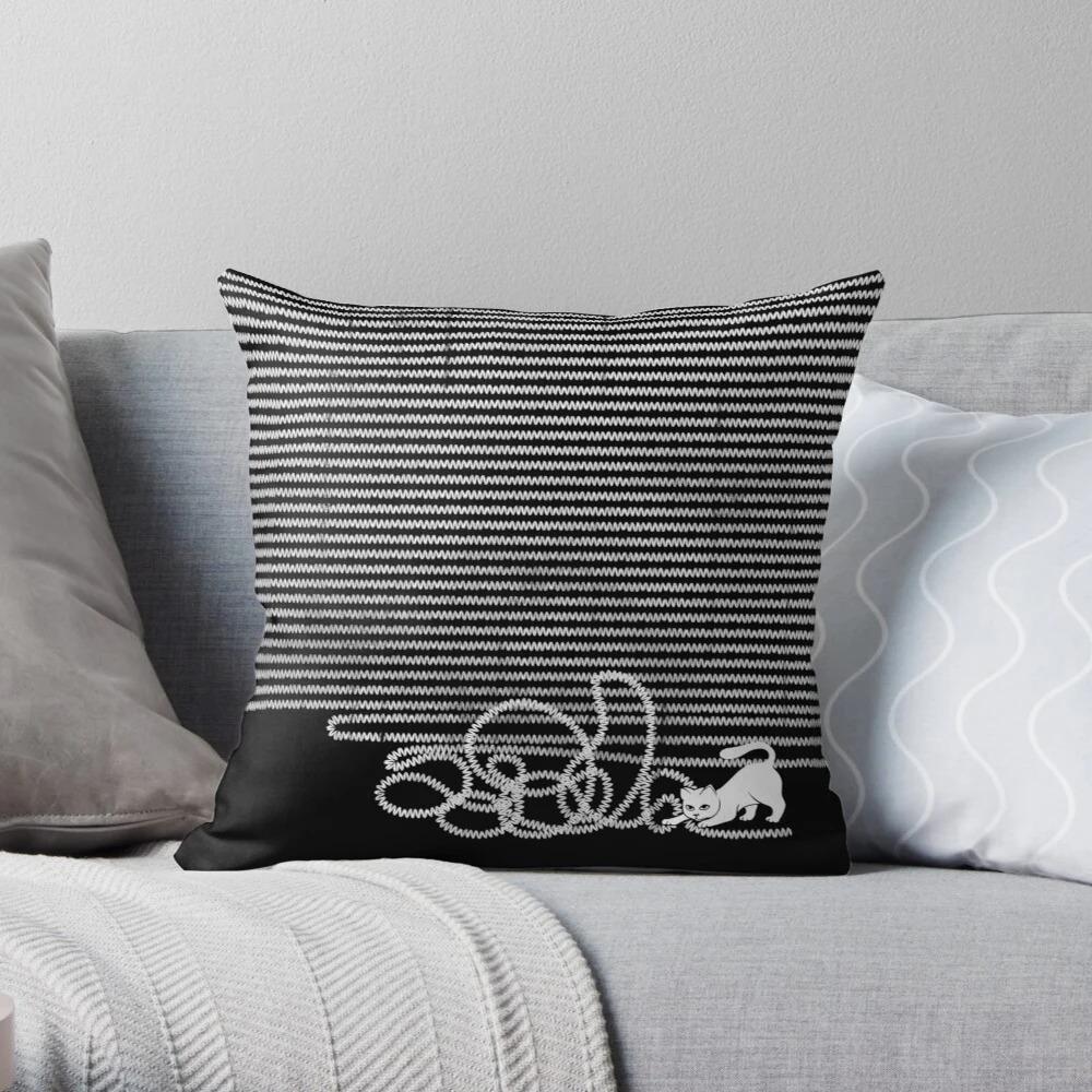 Cute Cat Pattern Pillowcase Interior Decoration Office Living Room Home Pillowcase