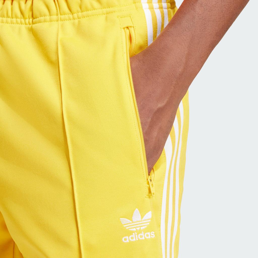 Adidas Originals Adicolor Beckenbauer Track Pants With Three Stripes And Elastic Waist Men Bottoms Sunlight-Yellow IP0423