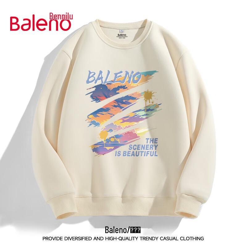 

Baleno Men s Fall Heavyweight Graffiti Print Round Neck Sweatshirt 3XL
