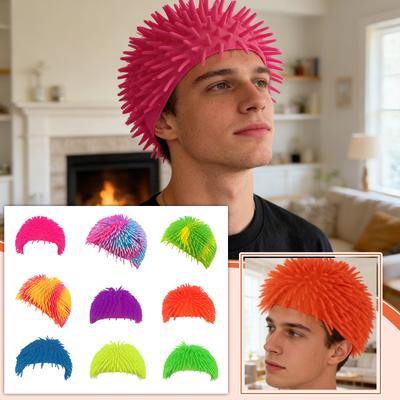 TPR Soft Rubber Long Hair Headband, Internet Famous Color Headband, Parent-child Interactive Game Toy