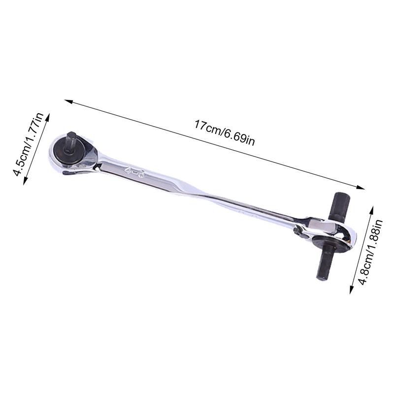 Twin Ended Ratchet Wrench Hardware Tools With Ergonomic Handle Socket Wrenches Effective Strong And Stable Ratchet For Machinery