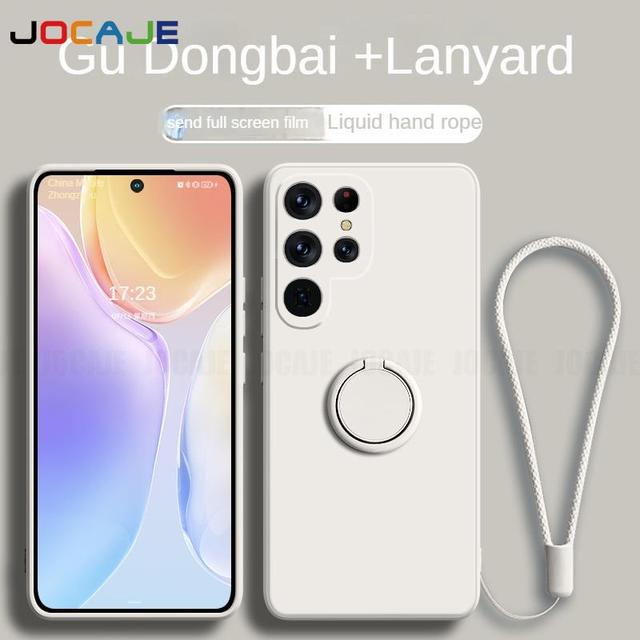 Жидкий силиконовый ремешок с кольцом-подставкой — фото 11