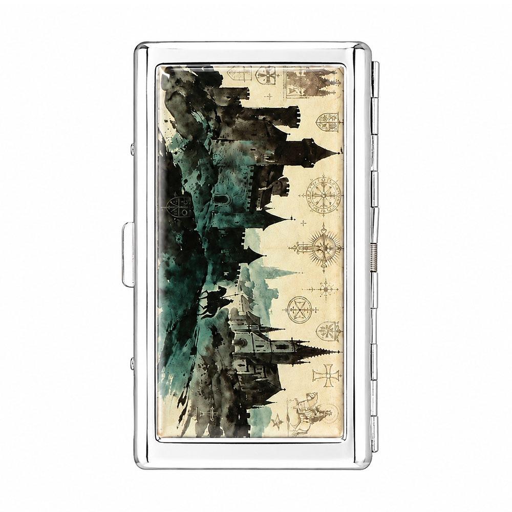 Vintage-Style Vintage Card Case Versatile Design Metal Material Cash Case Multi-function Easy Snap Card Holder ID Card Holder