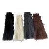 Winter Warm Furry Leg Warmers Y2K Lolita Girls Foot Cover JK Janpanese Stockings Winter Warm Thickened Harajuku Loose Long Socks