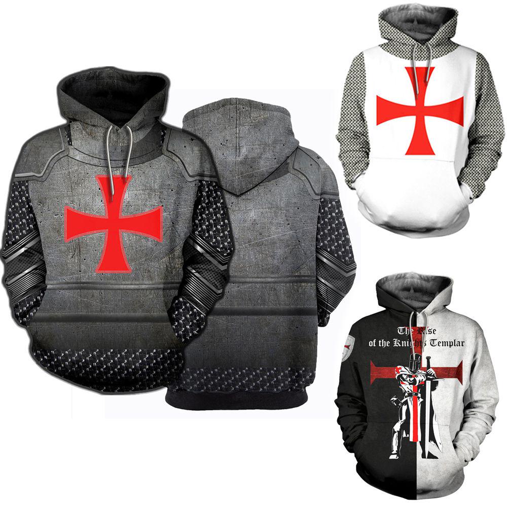 Templar Knights Unisex Cosplay 3d Print Pullover Casual Sweater Sweatshirt Top