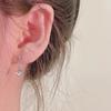 Temperament Light Blue Drop Earrings Light Luxury High-end Niche Tassel Ear Clips Affordable Dainty Women's Daily Versatile Earrings