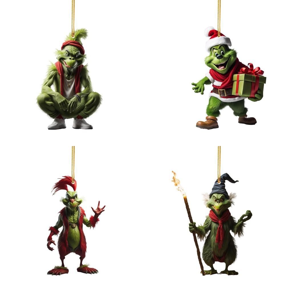 Acrylic Whimsical Christmas Tree Car Charm Unique Home Decoration With Features Aromatic