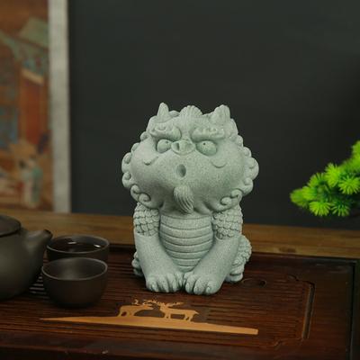 Feng Shui Ornamente Foo Hunde Bonsai Aquarium Fischbecken Statue Asiatische Orientalische Statuen Qi Lin Figuren Gartendekoration Desktop Reichtum Glück anziehen