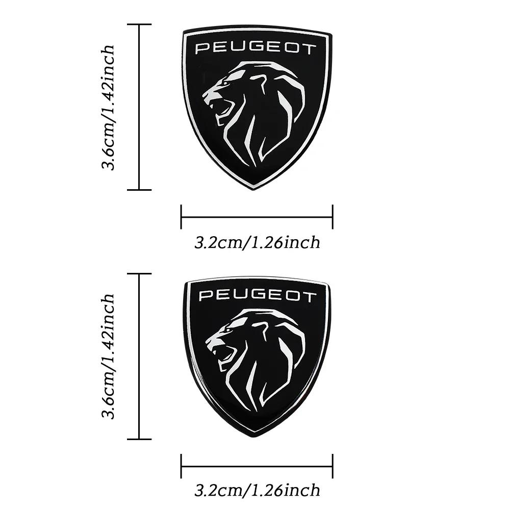 Autoaufkleber 2025 Heiß Für Peugeot 207 3008 206 208 308 5008 407 508 307 4008 2008 1 Stück Auto Lenkrad Mittelabdeckung Emblem
