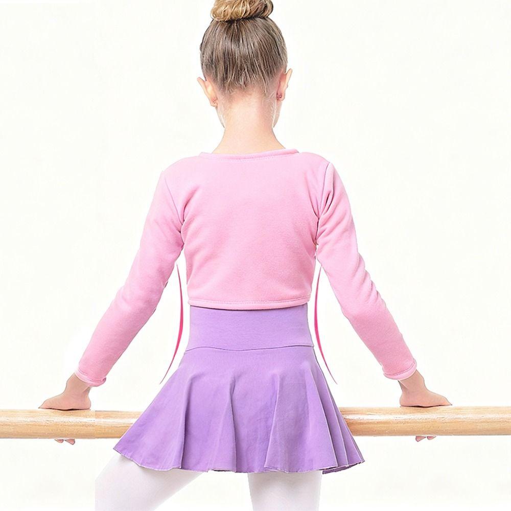 Cotton Ballet Shawl Long Sleeve Gymnastics Shawl Fashion Dance Wrap Tops  Children