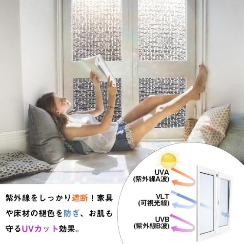 PROTEALL 3D Laser Window Film, Sun and Western Sun Protection, Blackout Sheet, Security, Shatterproof, UV Protection, Static Adhesive, Water-Replyable