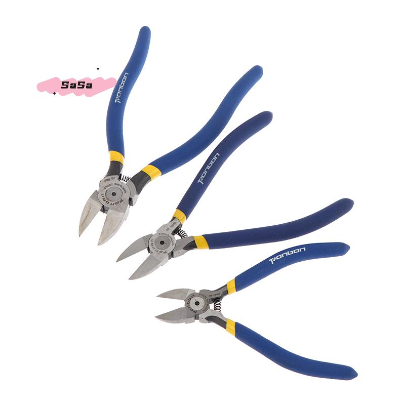 S-1Pc 5/6/8 Inch Professional Side Cutting Pliers - Cable Wire Burrs Nipper for Electricians DIY Repair Hand Tool Accessory