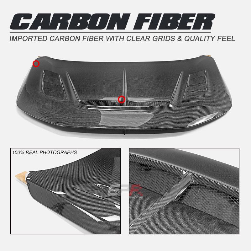 Varis Style Carbon Fiber Hood for Honda FL5 Type R Civic