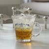 Blue Rose Glass Mug 220ml MADE IN JAPAN