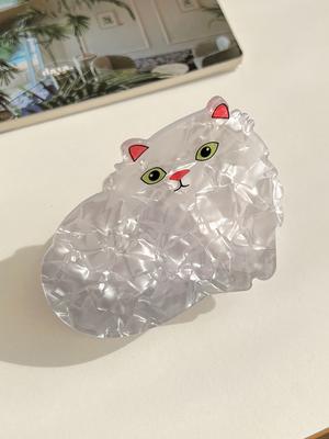 1 Pcs Fashion Cute White Cat Hair Claws For Women Girls Party Hair Accessories
