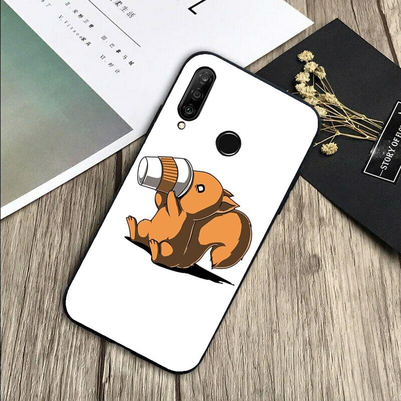 Cartoon Squirrel For Huawei Nova 8i 11i 12i 12s 9 10 SE Y60 Y70 Y90 Y72 Y73 Y61 Y91 P60 Pro P30 P40 Lite Case