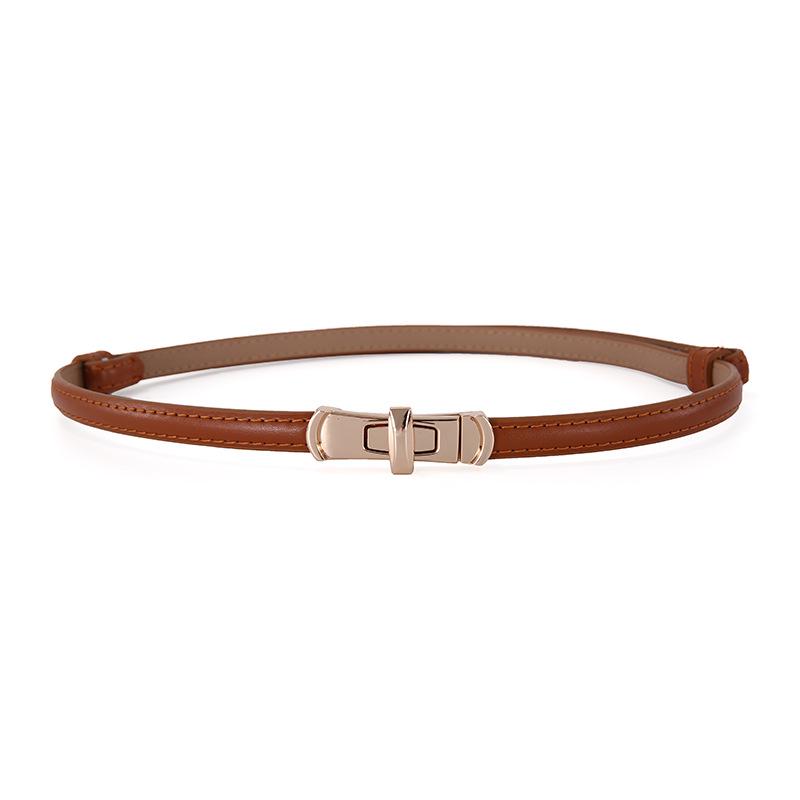 Trendy Koreaanse Stijl Echt Lederen Riem voor Dames - Modieus en Veelzijdig voor Jurken, Rokken en Broeken