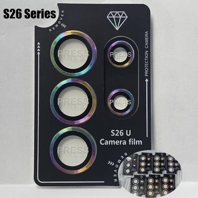 Inel Metalic pentru Obiectiv Cameră Capac Protector din Sticlă Călită pentru Samsung Galaxy S26Ultra Edge S25 S24 S23 Plus Capac Protector Anti-zgârieturi