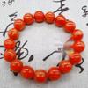 Dragon Tree Blood Sediment Bead Bracelet: Buddhist Beads, Gold Thread, Red Willow - Unisex Cultural Accessory