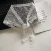 Fashion White Woven Floral Lace Hair Scarf Wraps Breathable Sweet Triangle Headscarf Retro Hair Band Photo