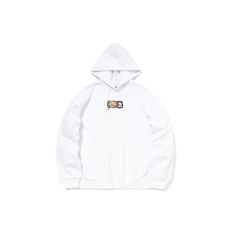 Li Ning Badfive Sweatshirt Men's White AWDQC31-1