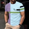 2025 Summer Men's Break Fashion Simple Trend Short Sleeves Show Temperament