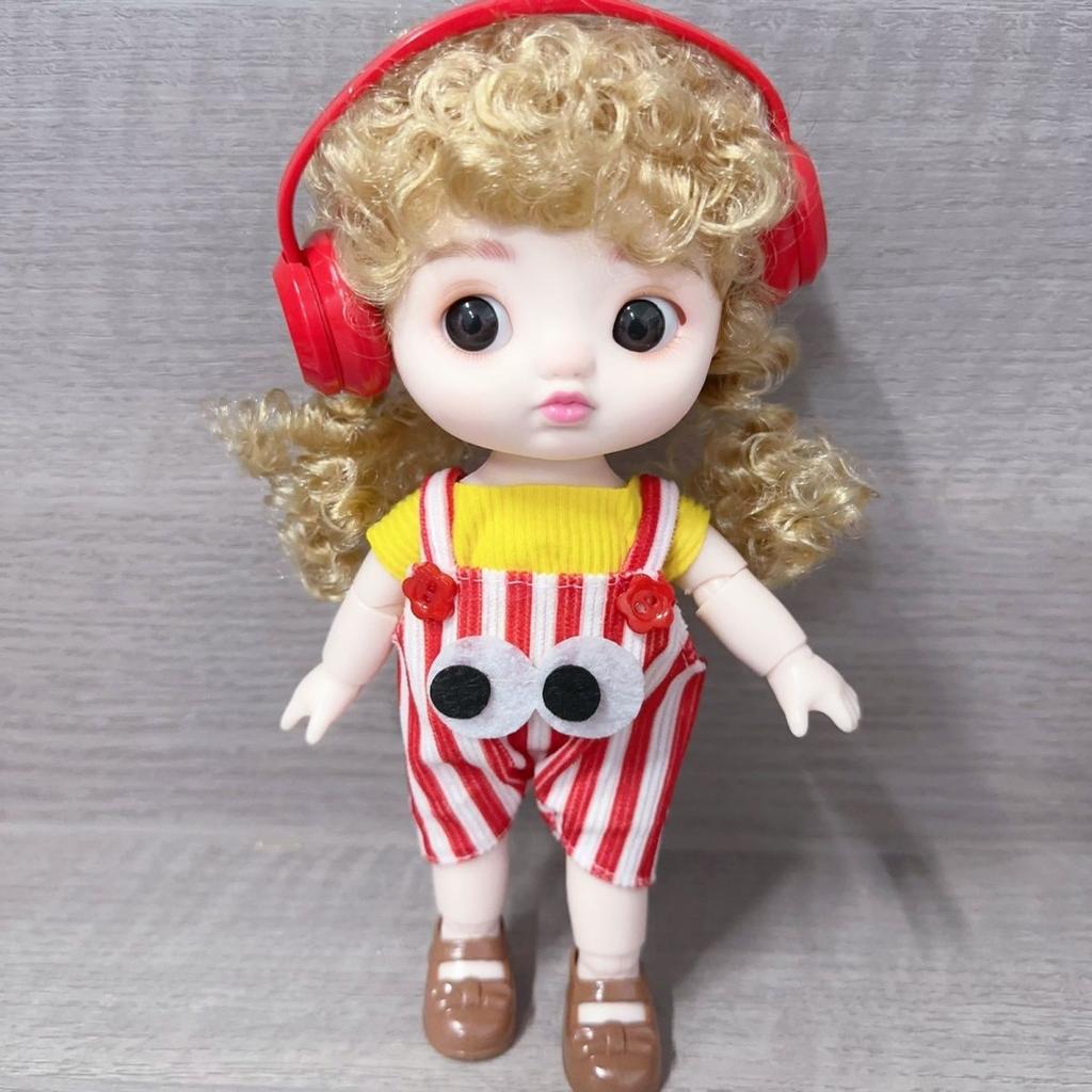 Cute 22cm Princess Girl Children's Set Toy Expression Doll Birthday Gift Dress Up Clothes