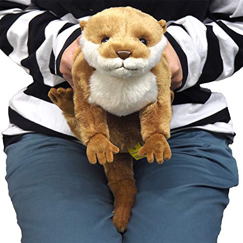 SunLemon Knee Otter Plush Toy, Beige, Small, 20 x 13.1 x 41cm, Animal, P-7062