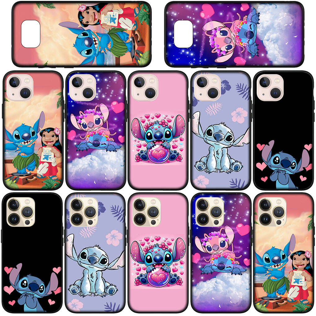 for iPhone 17 16 15 Xiaomi Poco F7 F8 X7 X6 C85 C75 C71 M8 Redmi Note 14 13 12 Pro Max 14C 13C 15C A3 A4 Phone Case Anime Lilo Wallpaper Stitch Cover