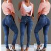 Women Slim Fit High-Rise Jeans with Fringe Waist Tie