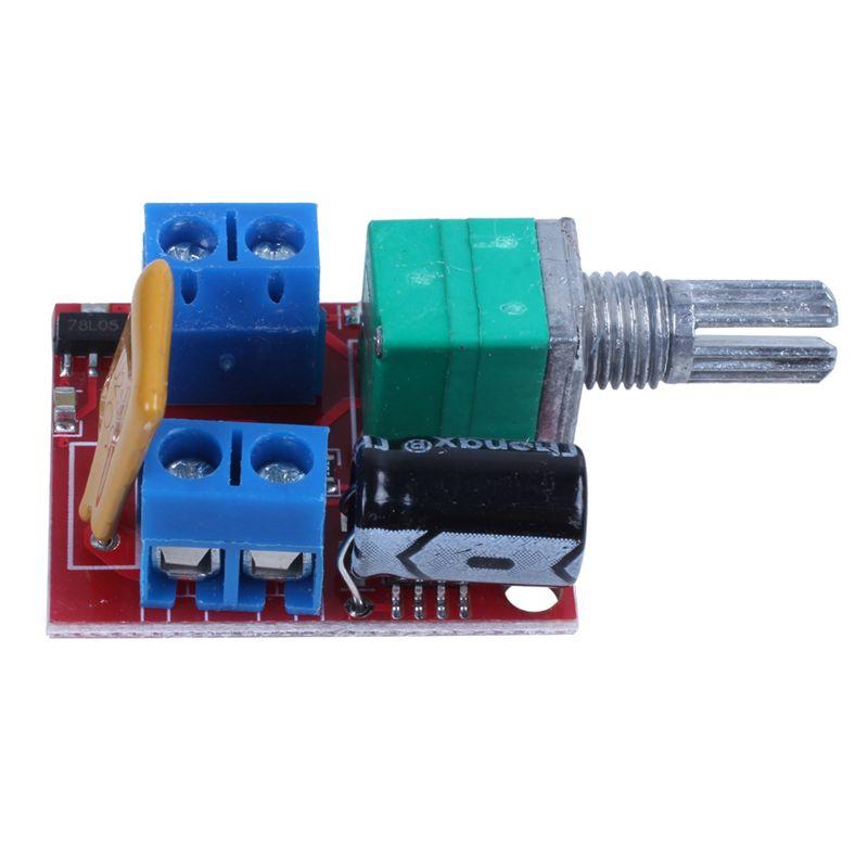 A84E-6X Mini DC Motor PWM Speed Controller 3V 6V 12V 24V 35VDC 90W 5A DC Motor Speed Control Switch LED Dimmer