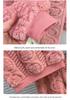 Children's Warm Flannel Pajamas Set - Thickened Jacquard Home Clothes for Boys & Girls in Solid Colors, Korean Style for Autumn/Winter.