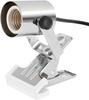 Dotoy Clip Light Desk Lamp for Plants, Turtles, Amphibians, and Reptiles, Energy-Saving LED, Chrome, E26 Bulb Not Included