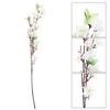 65cm White Artificial Peach Blossom Branches Fake Flower Stems for Home Decor