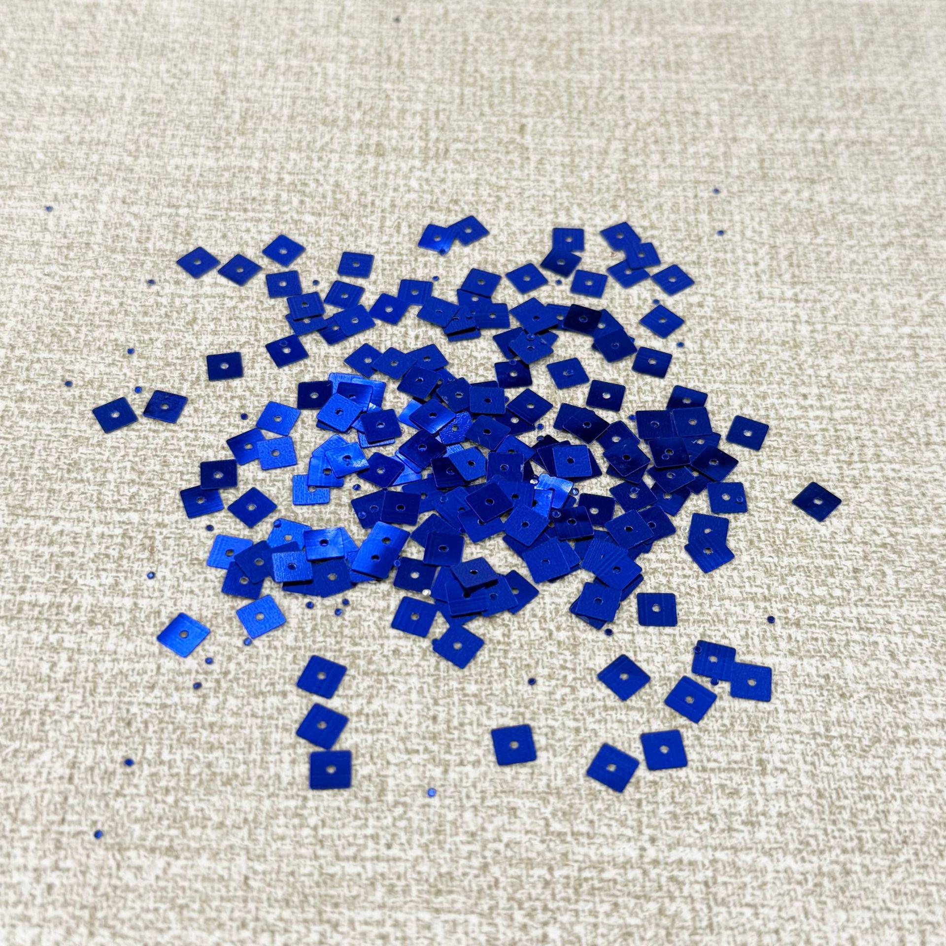 Квадратные пайетки с отверстием: Четырехугольные пайетки из ПЭТ, аксессуары для изготовления бижутерии и сценических костюмов своими руками 6×6MM