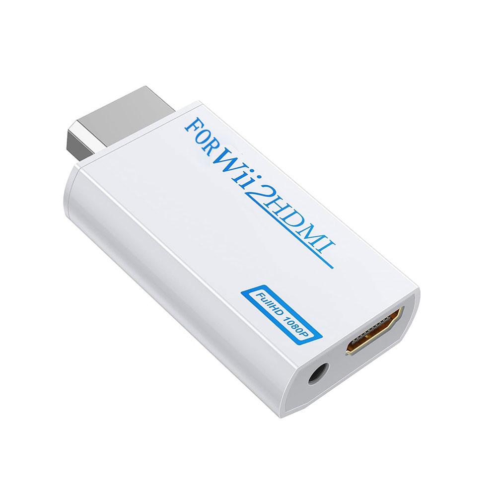 Full HD HDMI-Compatible Adapter For Wii Console Converter with 3.5mm Jack Audio Video Cable 720P For PC HDTV Monitor Display