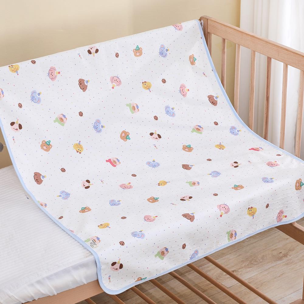 

Детская непромокаемая моющаяся хлопковая пеленка при недержании: Мягкий, Дышащий, Впитывающий, Портативный Матрас для Новорожденных 80*100cm/260g