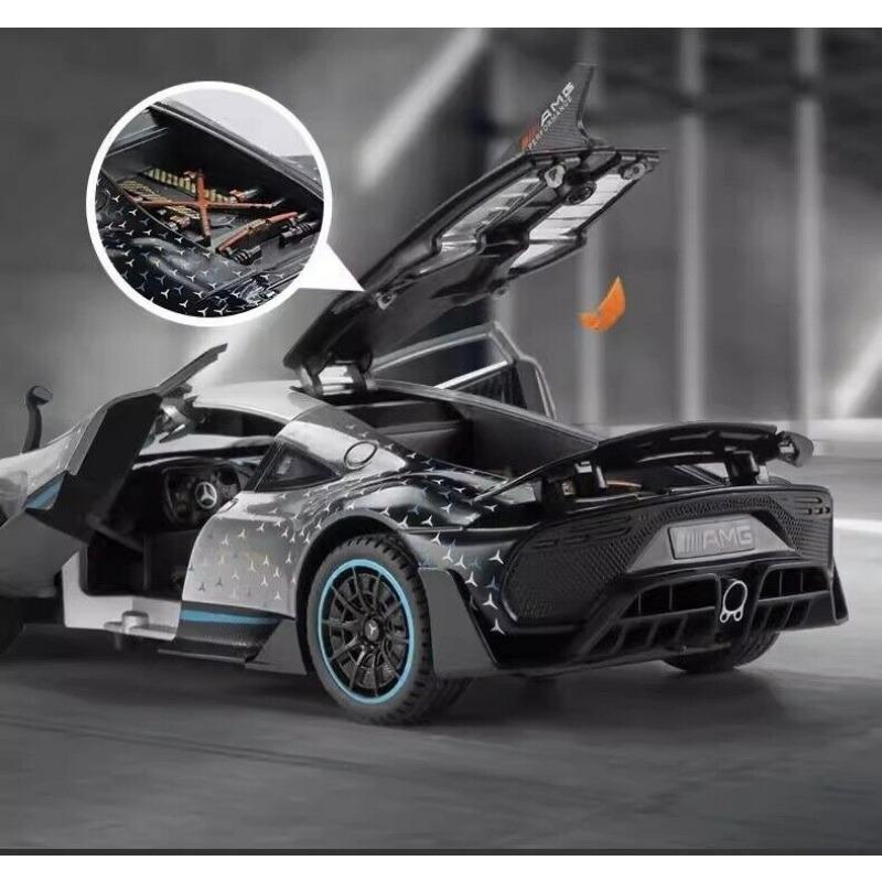 1/24 Mercedes Benz AMG ONE Diecast Model Car Toy Sound & Light Collectible Gift