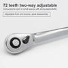 Mini Double Headed Ratchet Wrench 1/4 Inch Drive Socket Screwdriver Bit Driver Quick Release Ratchet Wrench Hand Tools