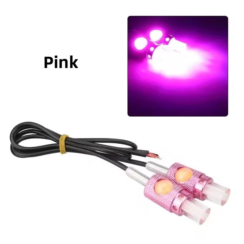 Motorcycle LED Linse Plate Light 2-Light Transparent Motorcycle Handle Light High Brightness Electric Motorcycle Modified