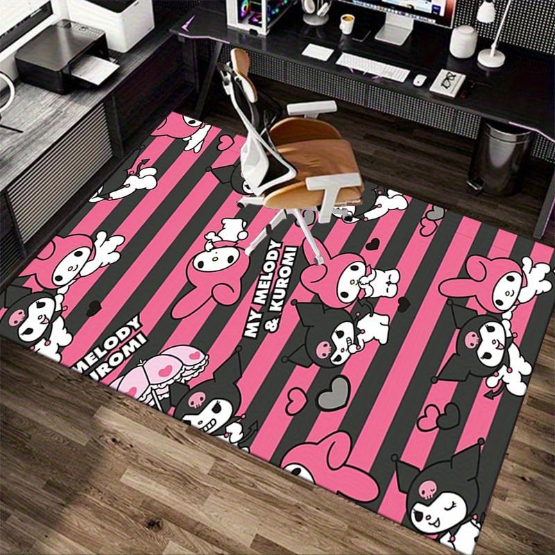 1pc My Melody & Kuromi Patterned Rug - Cute Characters Decorative Carpet for Home Office, Outdoor Use, Gift Ideaz2771