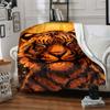 1PC Tiger Face Blanket, Throw For Sofa, Bed, Travel, Camping, Livingroom, And Bed, Printing Blanket With Soft And Warm Fabric Yy250918156