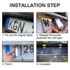 For BMW 1/3/5 Series E82/E90/E39/E60/F10 12V 6500K 2Pcs/Set 18 LED Lamp Tail Light Car License Number Plate Lights